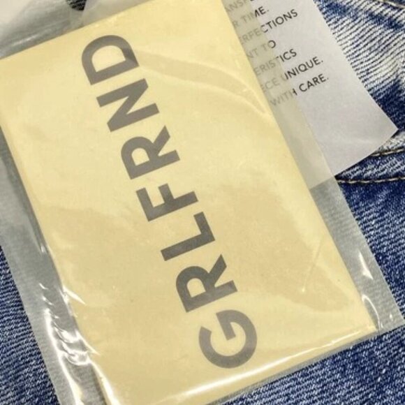NEW GRLFRND Womens Jeans Blue Size 25 The Brooklyn High Rise Straight Distressed - Picture 8 of 11